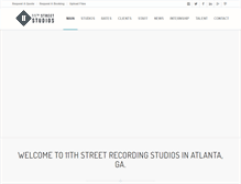 Tablet Screenshot of 11thstreetstudios.com